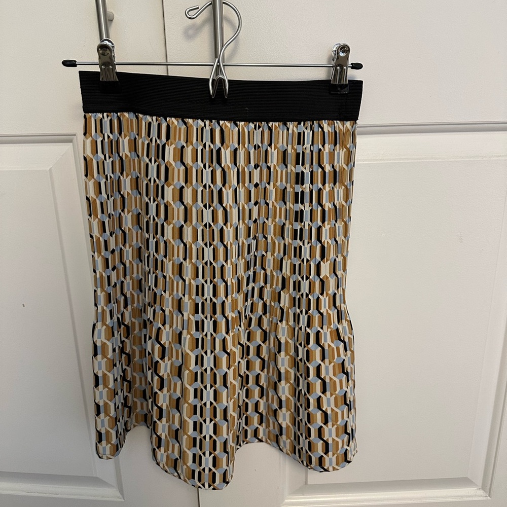 Maje Geometric Patterned Skirt